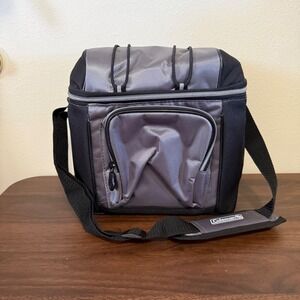 Coleman 9-Can Soft Cooler Lunchbox Gray Removable Hard Liner Picnic Outdoors